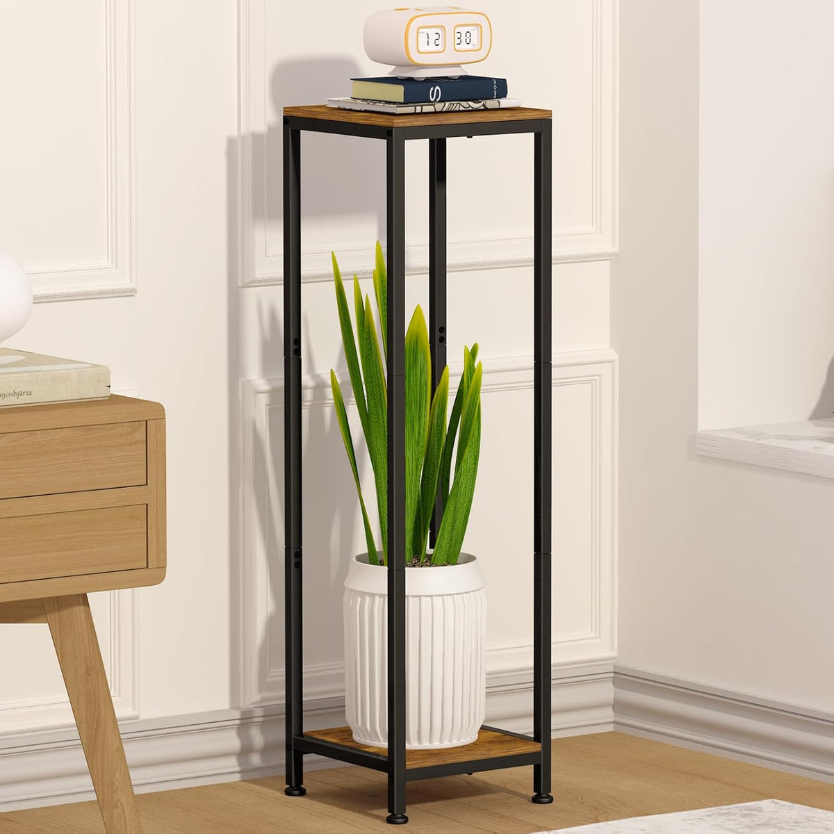 Lilybud--lily Plant Stand Indoor, 41'' Extra Tall Wood Plant Stands Heavy Duty Pedestal Stand for Indoor Outdoor