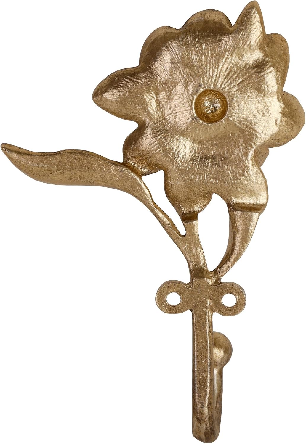 Golden Flower Metal Hooks / Set of 2