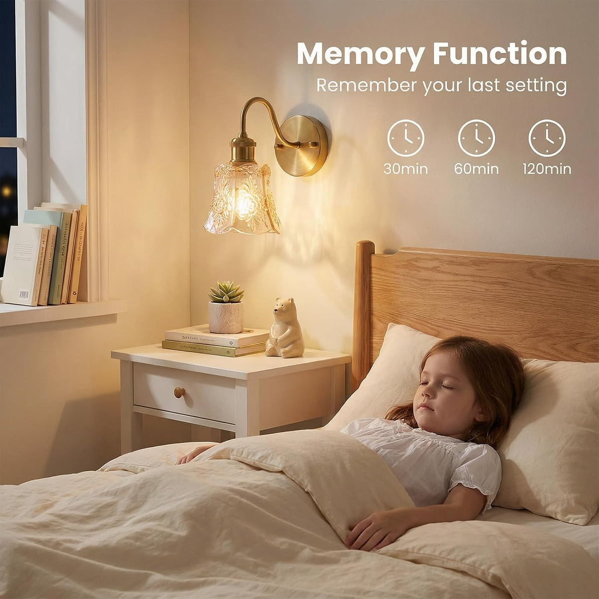 YUNICE Rechargeable Wall Sconces Set of 1 Battery Operated Wall Sconce with Remote Control Dimmable Cordless Wall Lamp