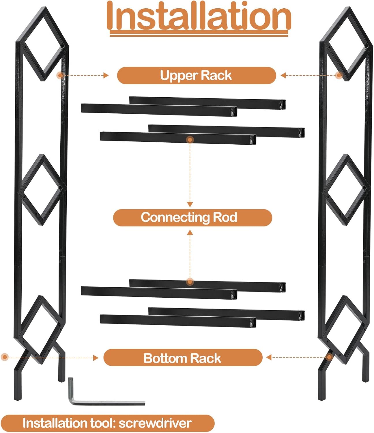 Vinyl Record Storage Rack, Record Holder 260-280 LP Storage Shelf Display Stand for Albums Books Magazines Files, Black