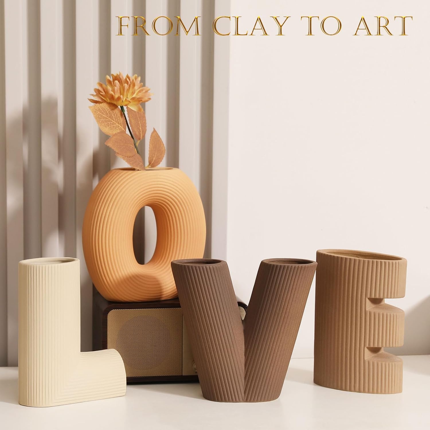 Ceramic Vase / Handcrafted Ceramic Vases / Set A / Set of 4