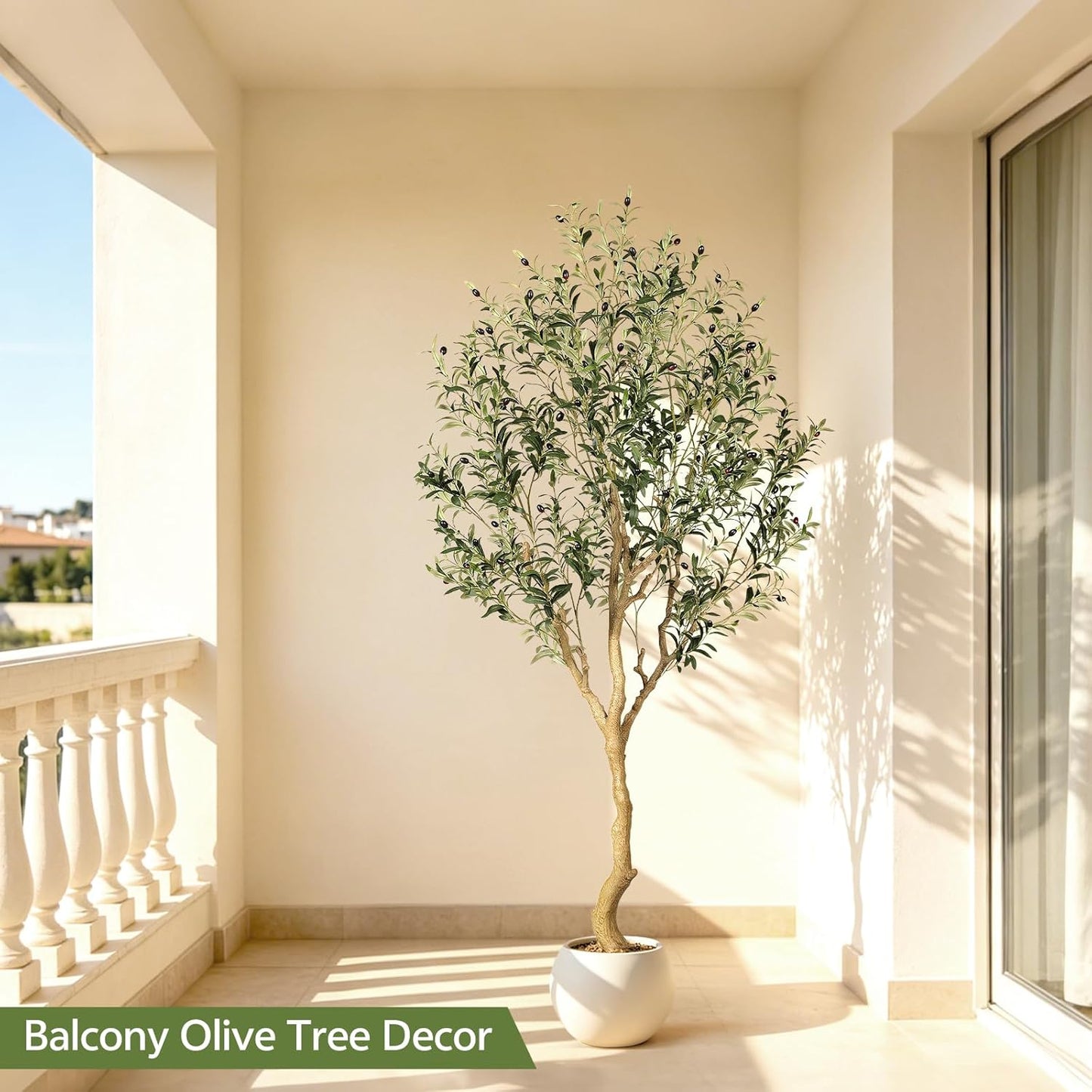 Faux Olive Tree / 7ft / Natural / 7 Inch