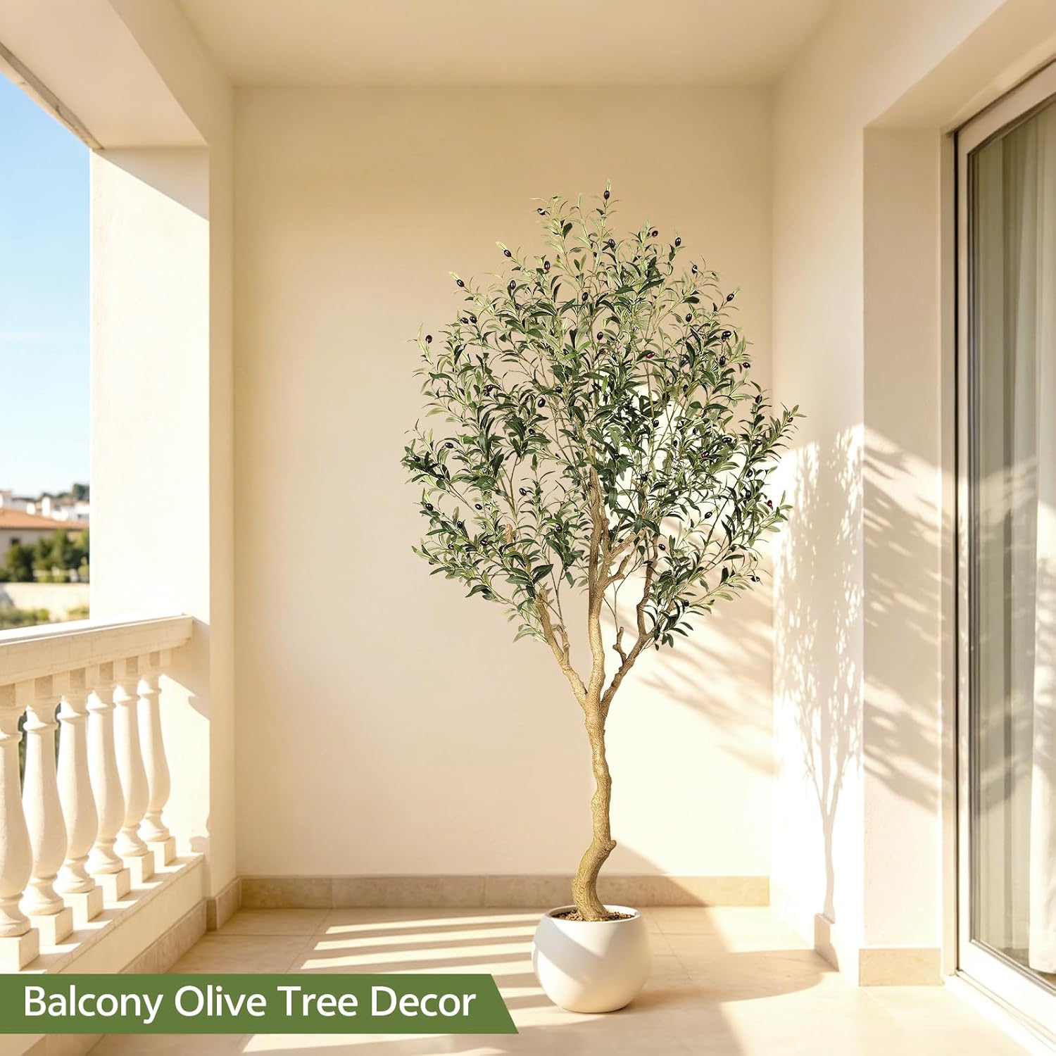Faux Olive Tree / 7ft / Natural / 7 Inch
