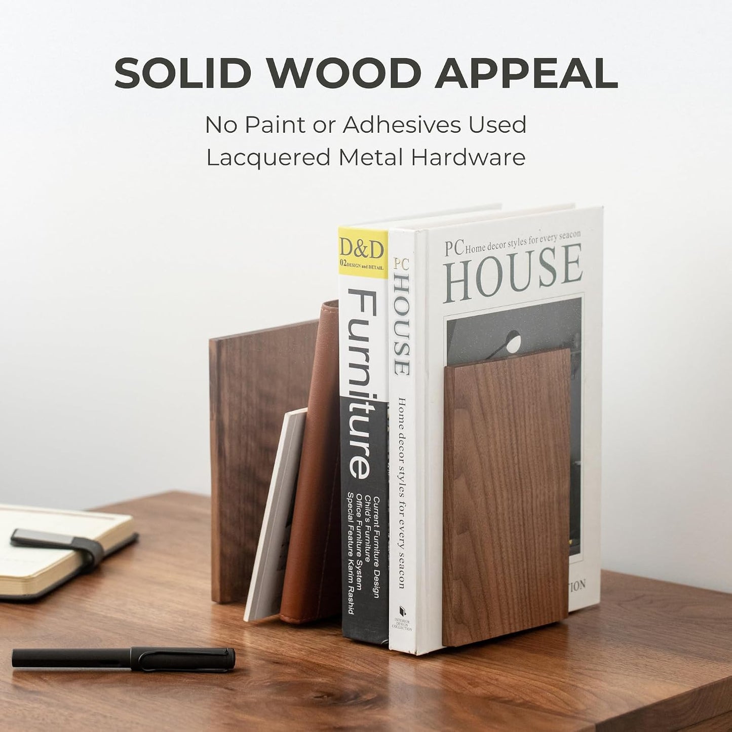 Non-Skid Bookends / 1 Pair