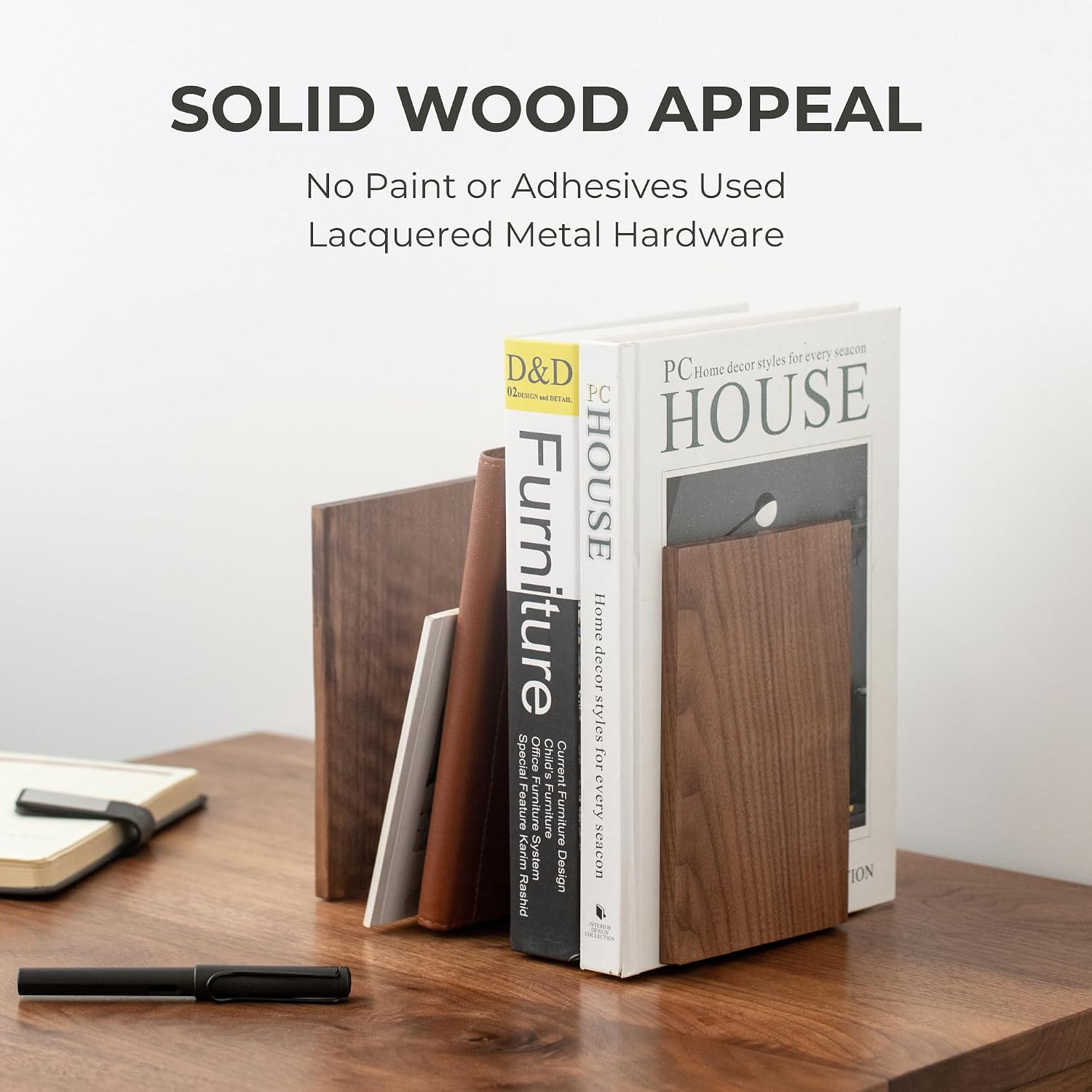 Non-Skid Bookends / 1 Pair
