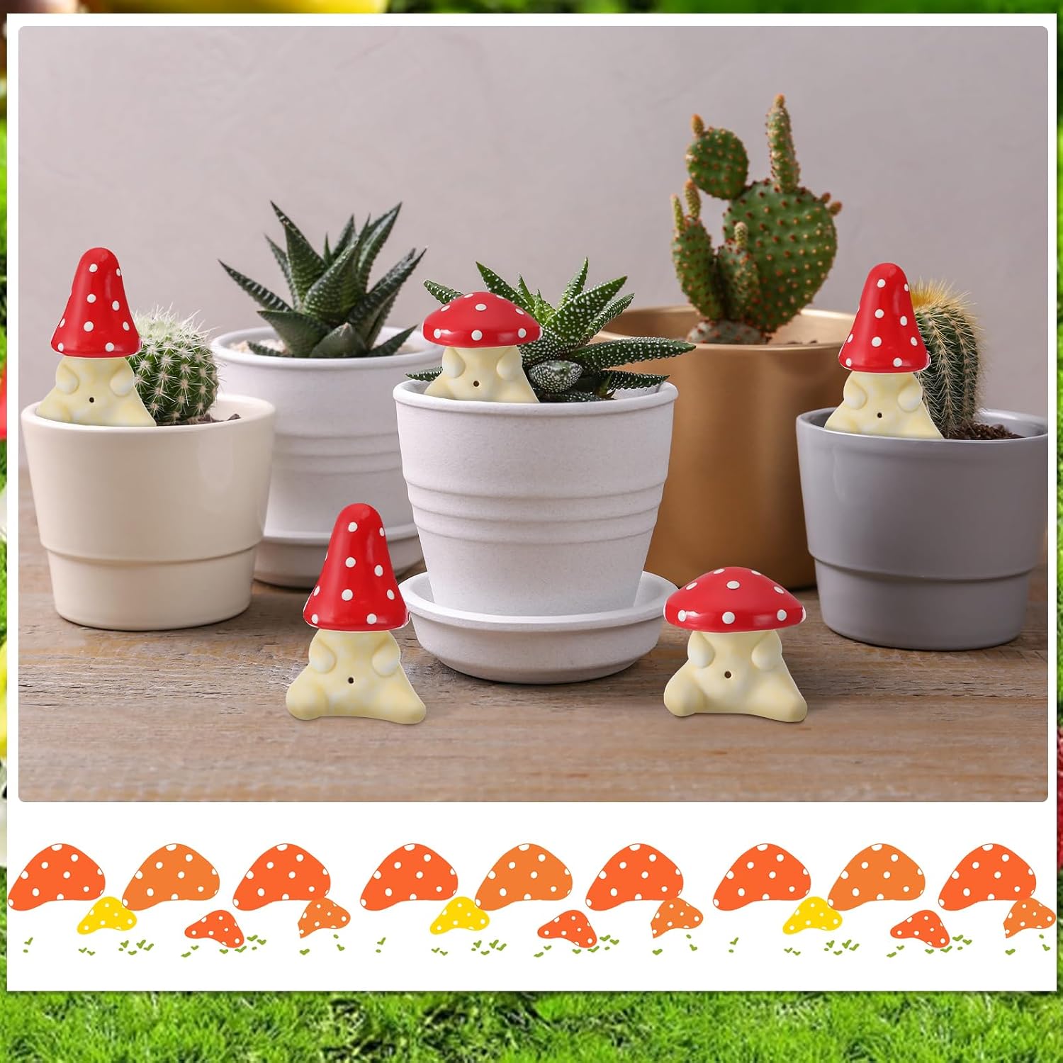 Butts Figurines Outdoor Garden Statues / Red / Set of 2