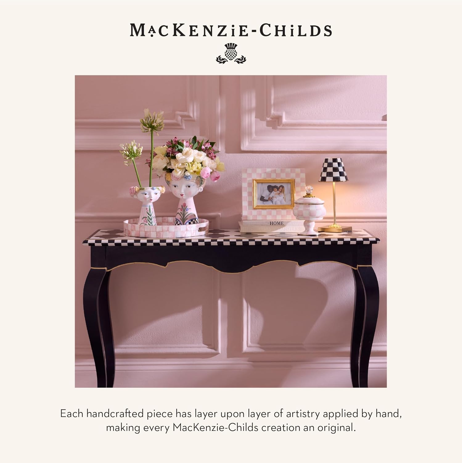 Capiz Vanity Tray / Rosy Check / Pink