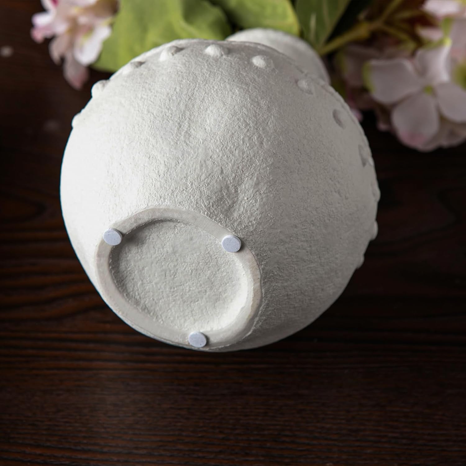 Rustic Ceramic Vase / White - Large