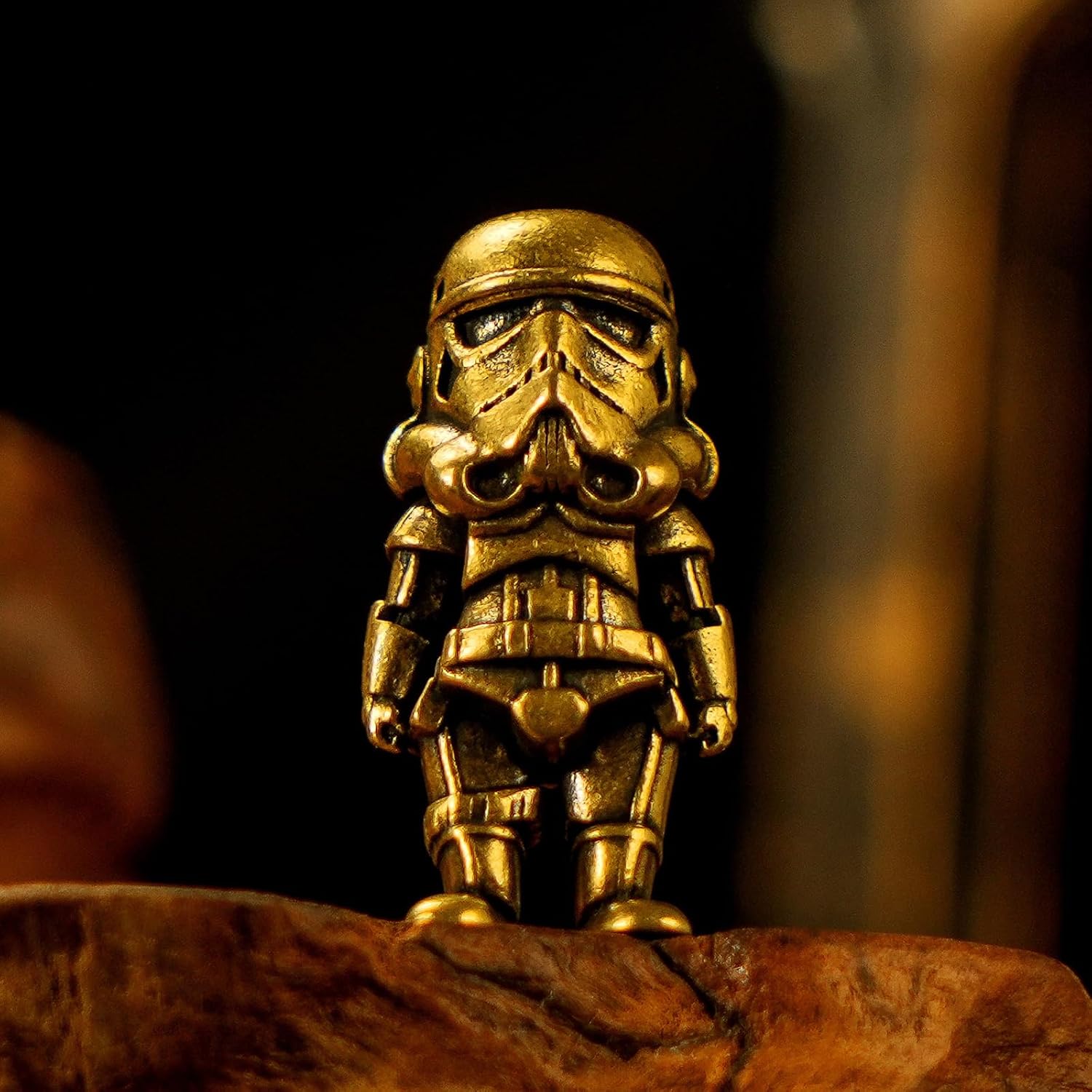 Antique Brass Robot Figurine / Biochemical Robot