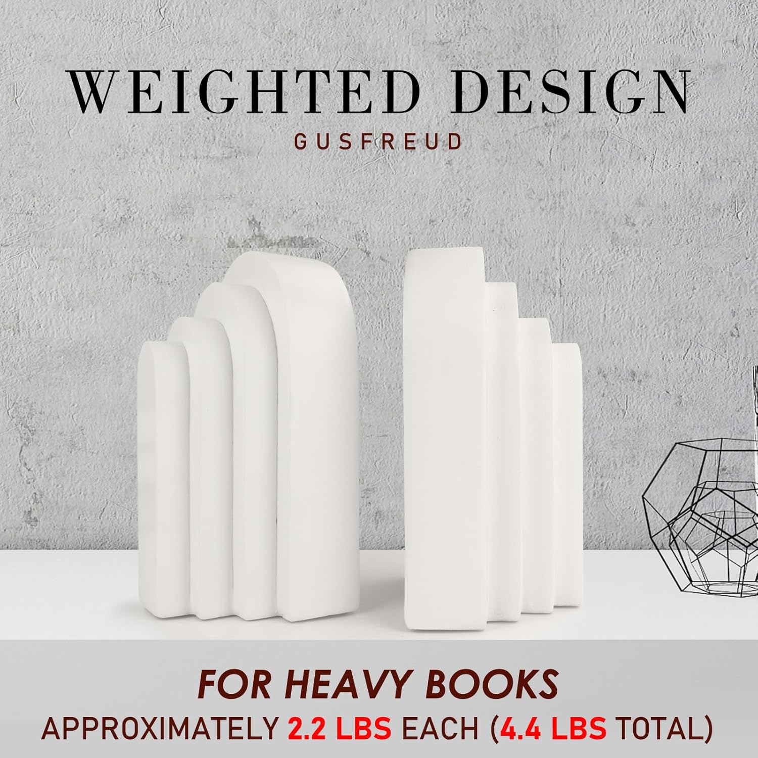 Book Stopper / Heavy Duty Book end / Cream White