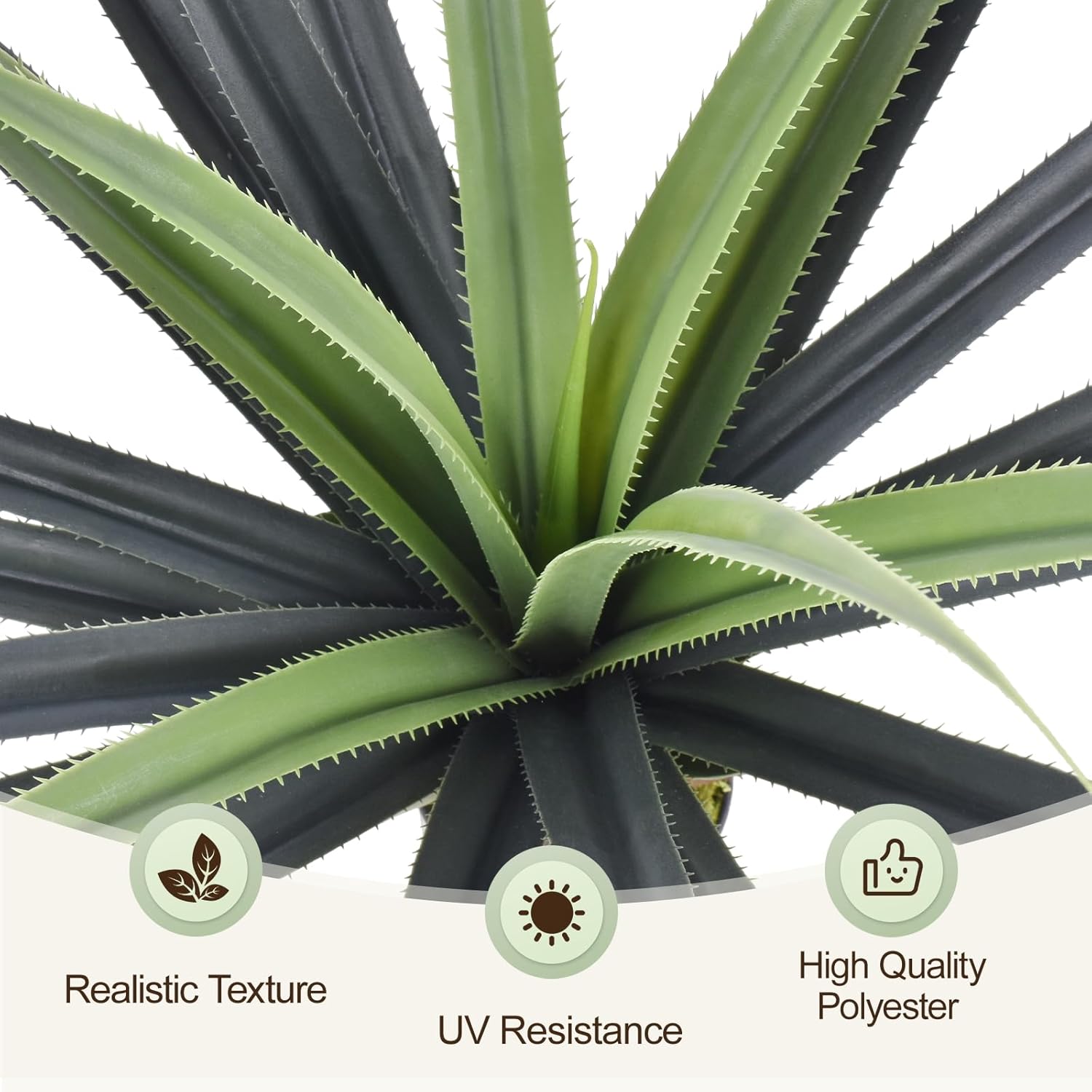 Artificial Spiked Agave Plant / 3ft / 3 Inch