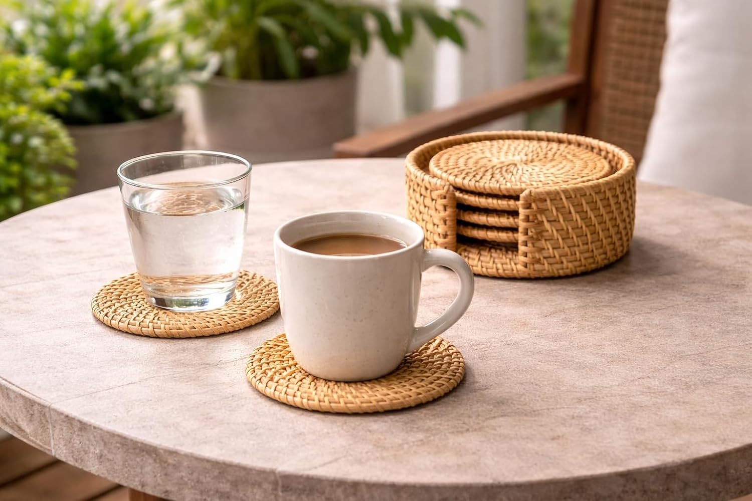 Holder / Boho Table Decor / Natural / Set of 6