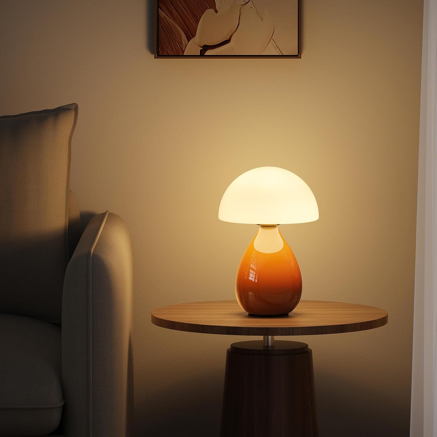 Small Light Dimmable / White Orange