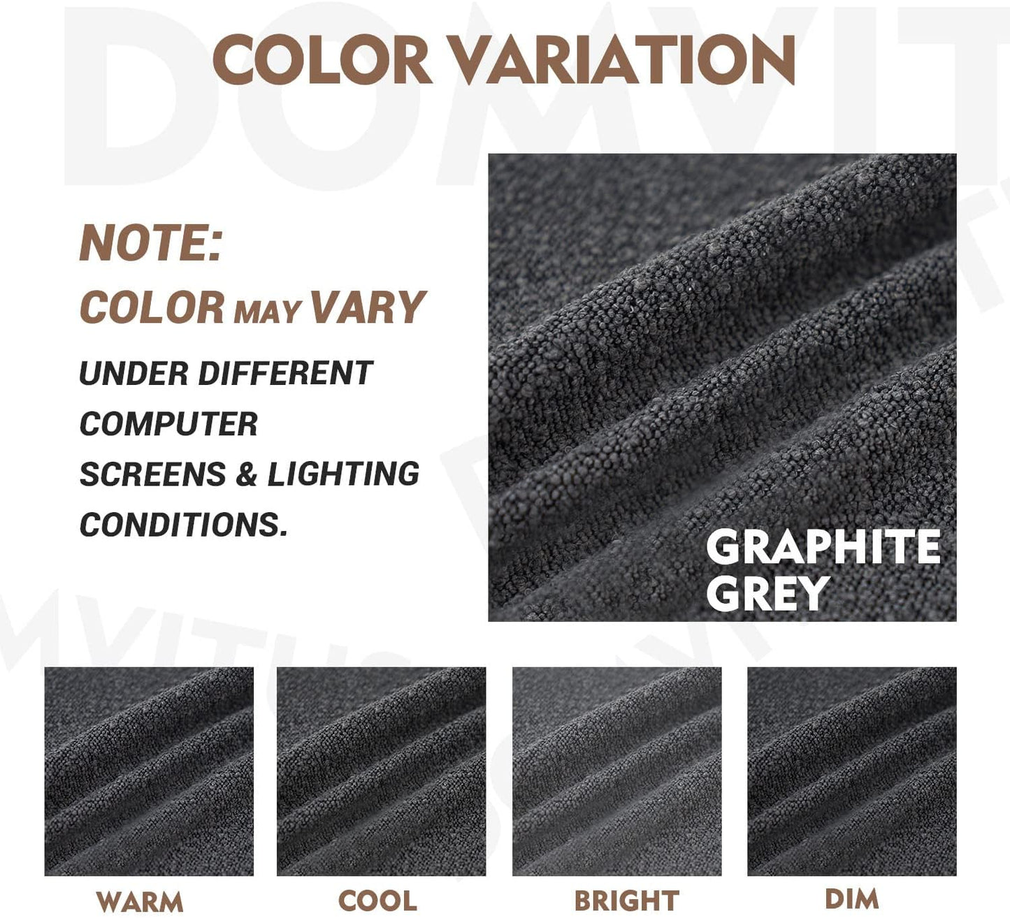 Boucle Pillow Covers Throw Pillow Covers Decorative Pillows for Bed Sofa / Graphite Grey / 20 x 20