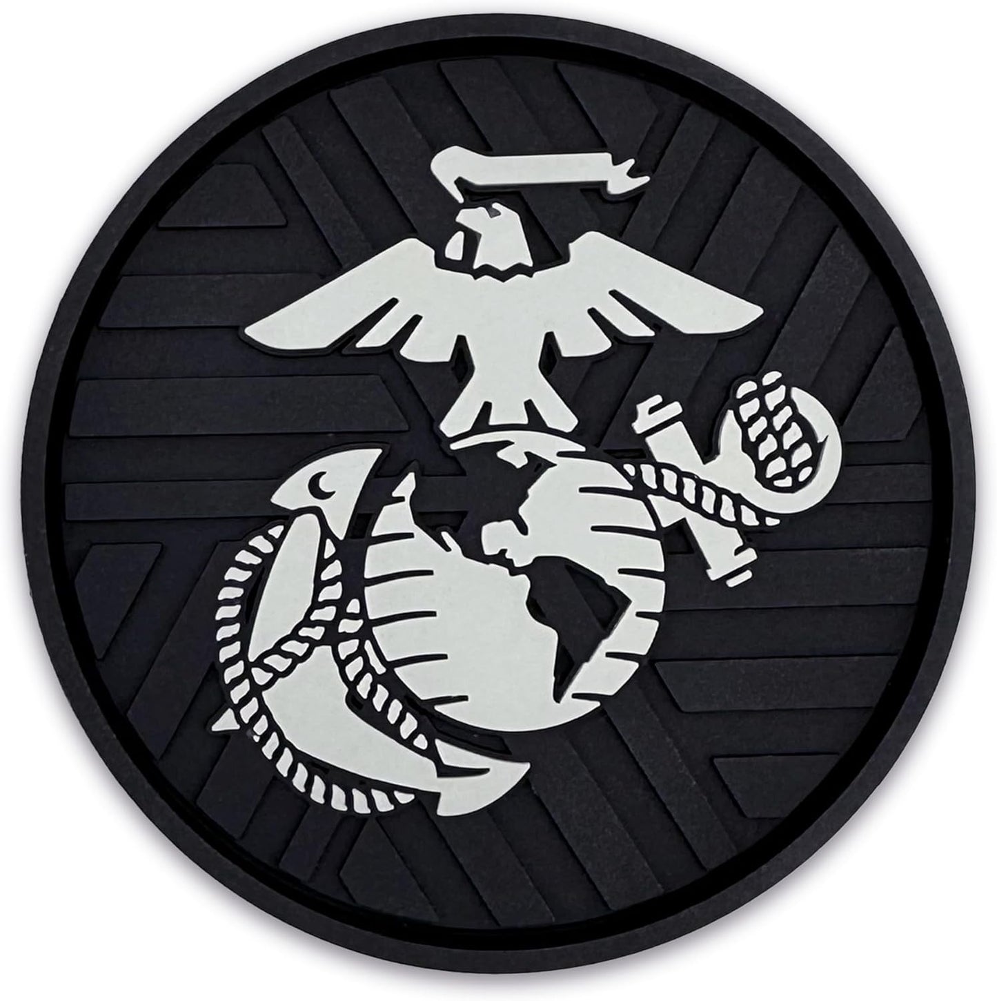 Officially Licensed US Corps Insignia Textured 3D Automotive Religious Silicone Coasters / Marine
