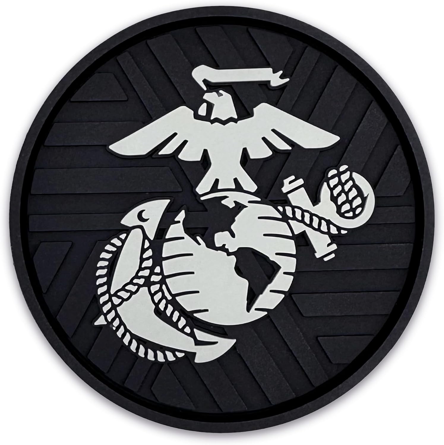 Officially Licensed US Corps Insignia Textured 3D Automotive Religious Silicone Coasters / Marine