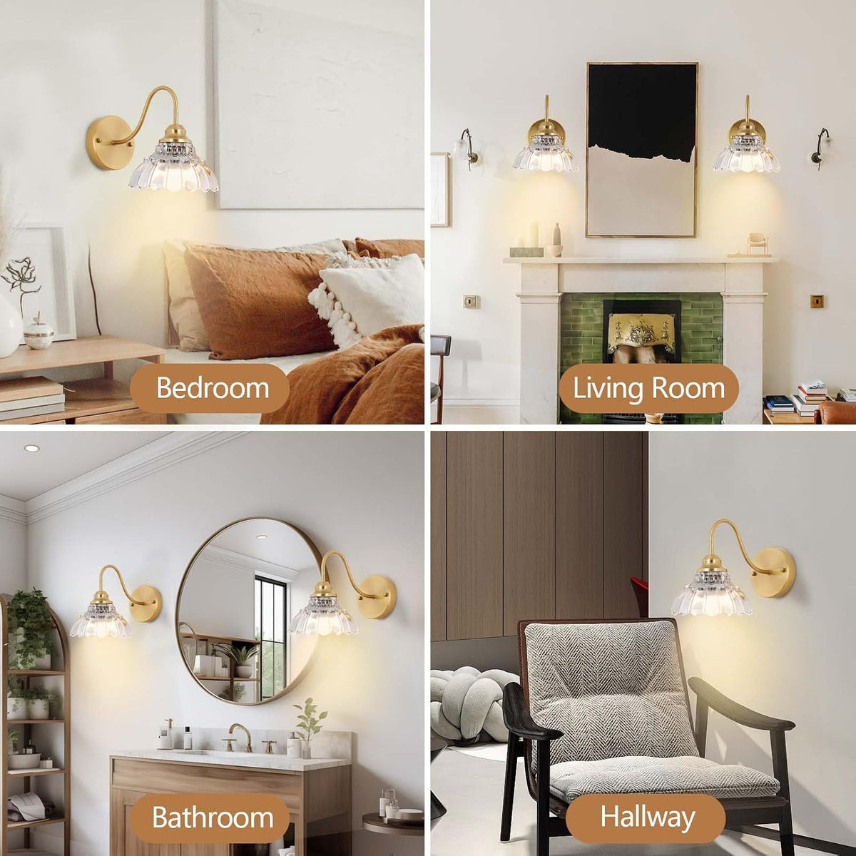 Vintage Battery Operated Wall Sconce,Wireless Wall Sconces Set of 2 with Remote,Rechargeable Wall Sconces Set of