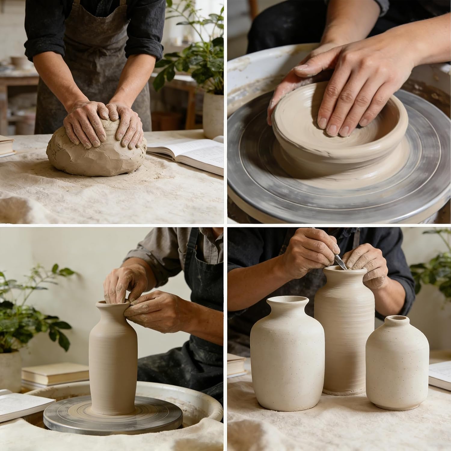 Ceramic Vase Setamic Vase Set / White