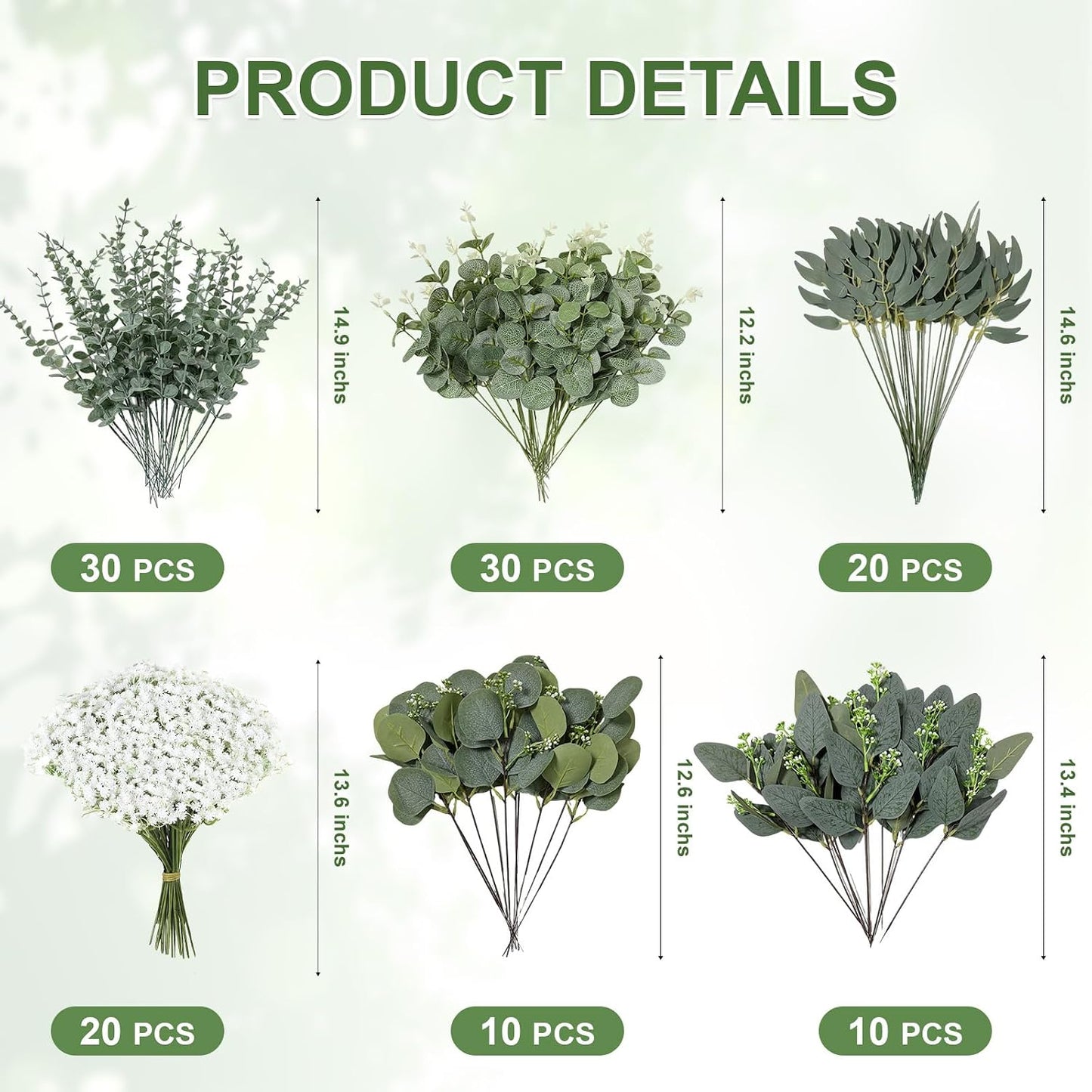 Baby Breath Flowers Artificial Bulk / Set of 120