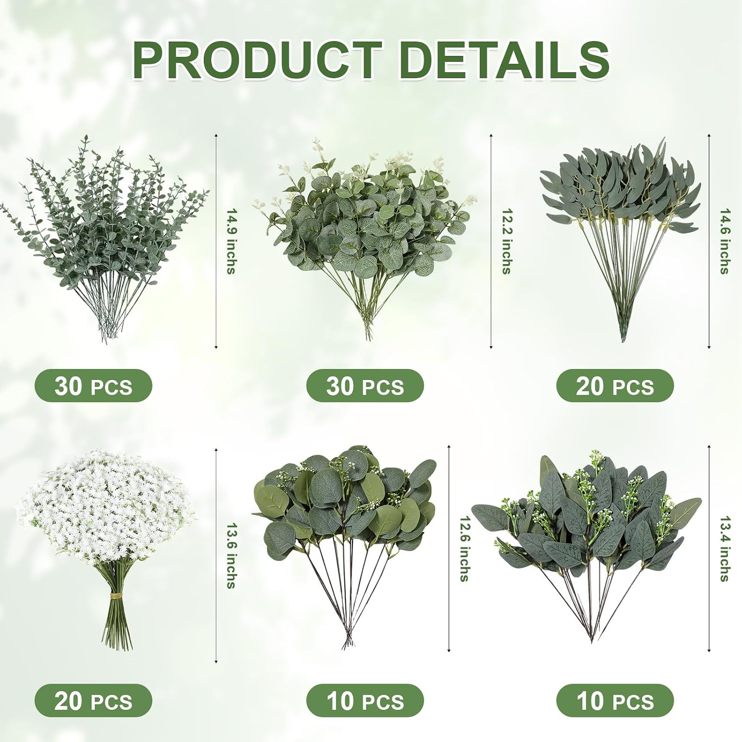 Baby Breath Flowers Artificial Bulk / Set of 120