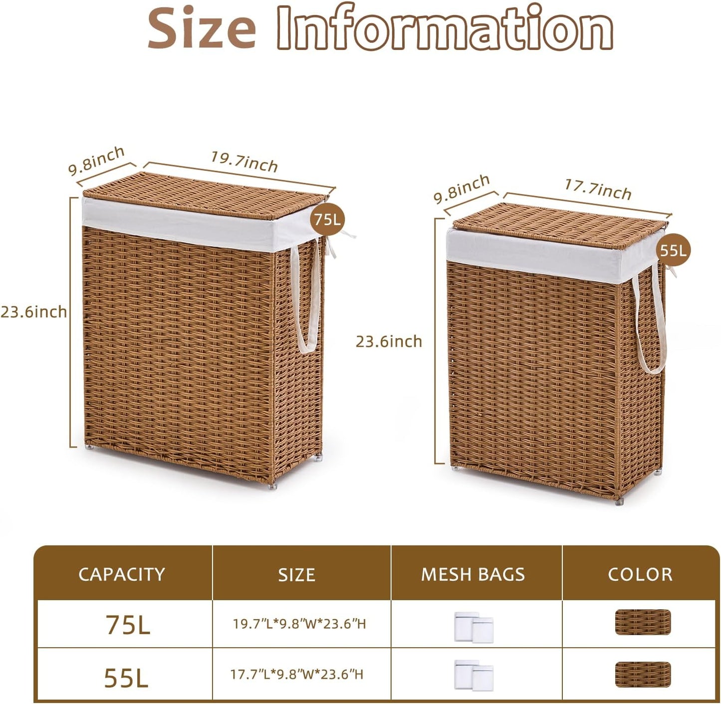 Handwoven Rattan Basket / Rattan with Lid / 55L