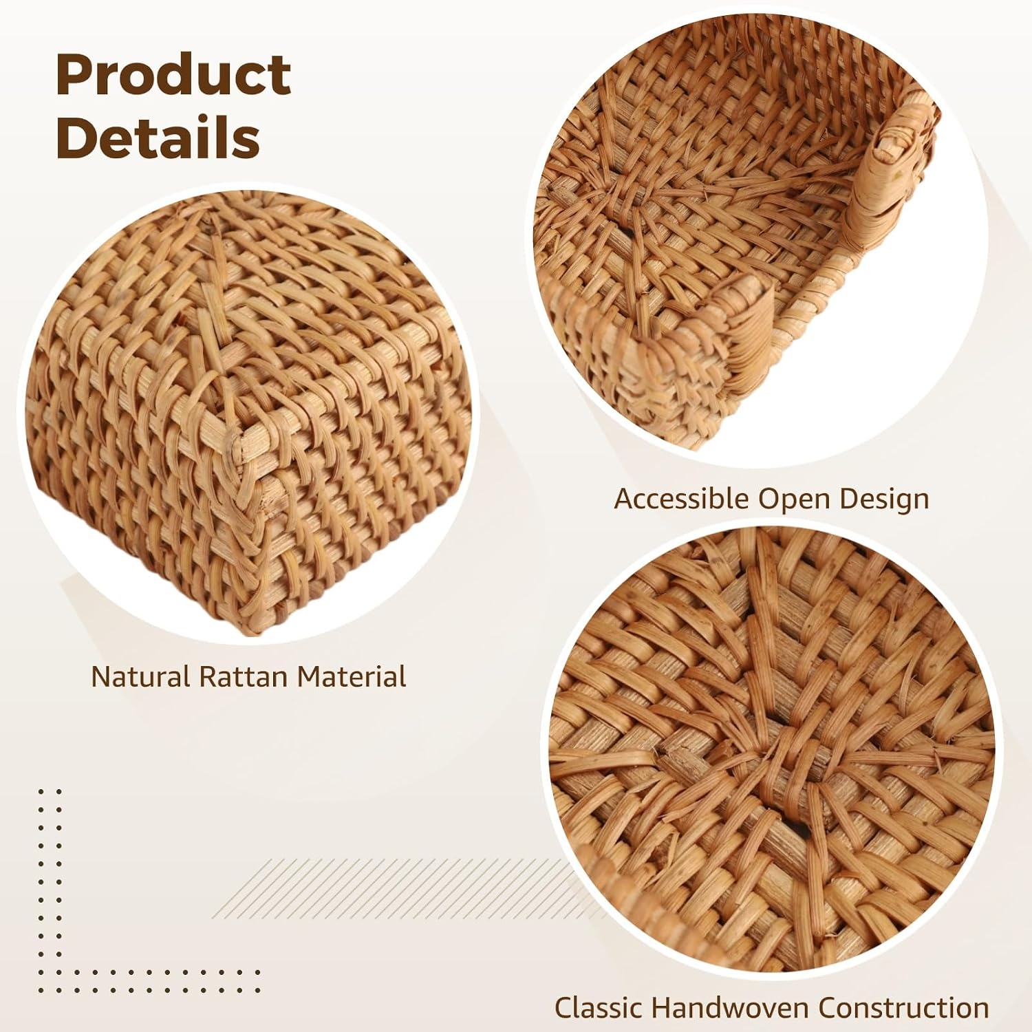 Rattan Napkin Holder / Brown