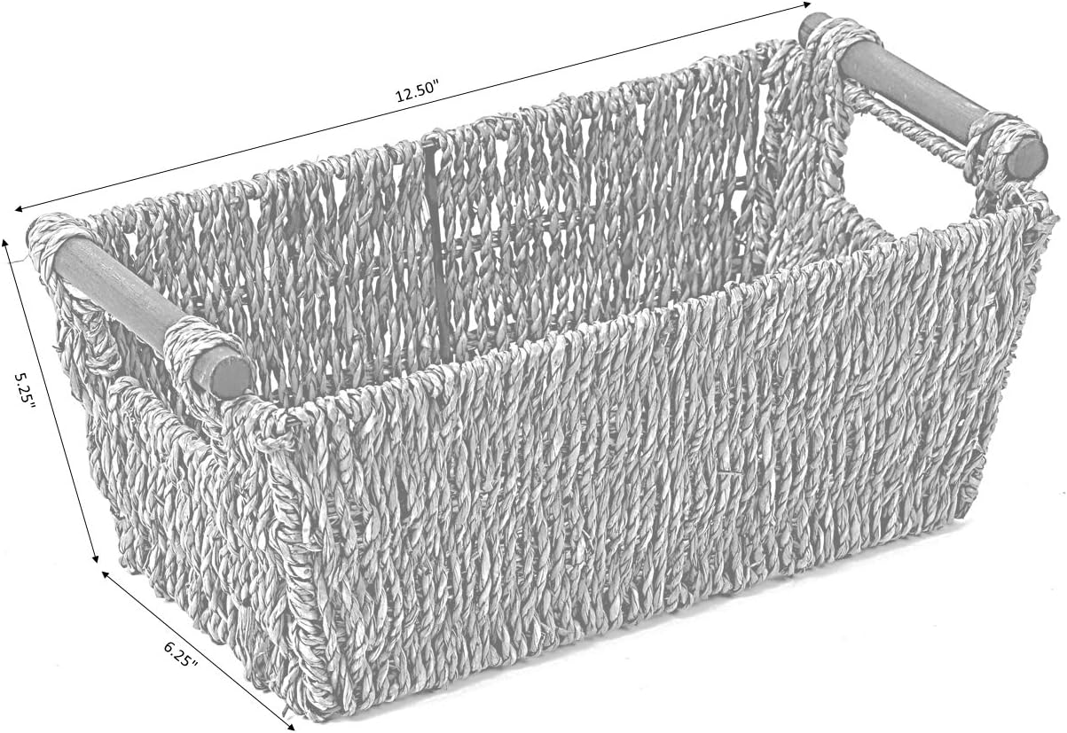 Seagrass Counter-Top Basket Great for Folded Paper Towel