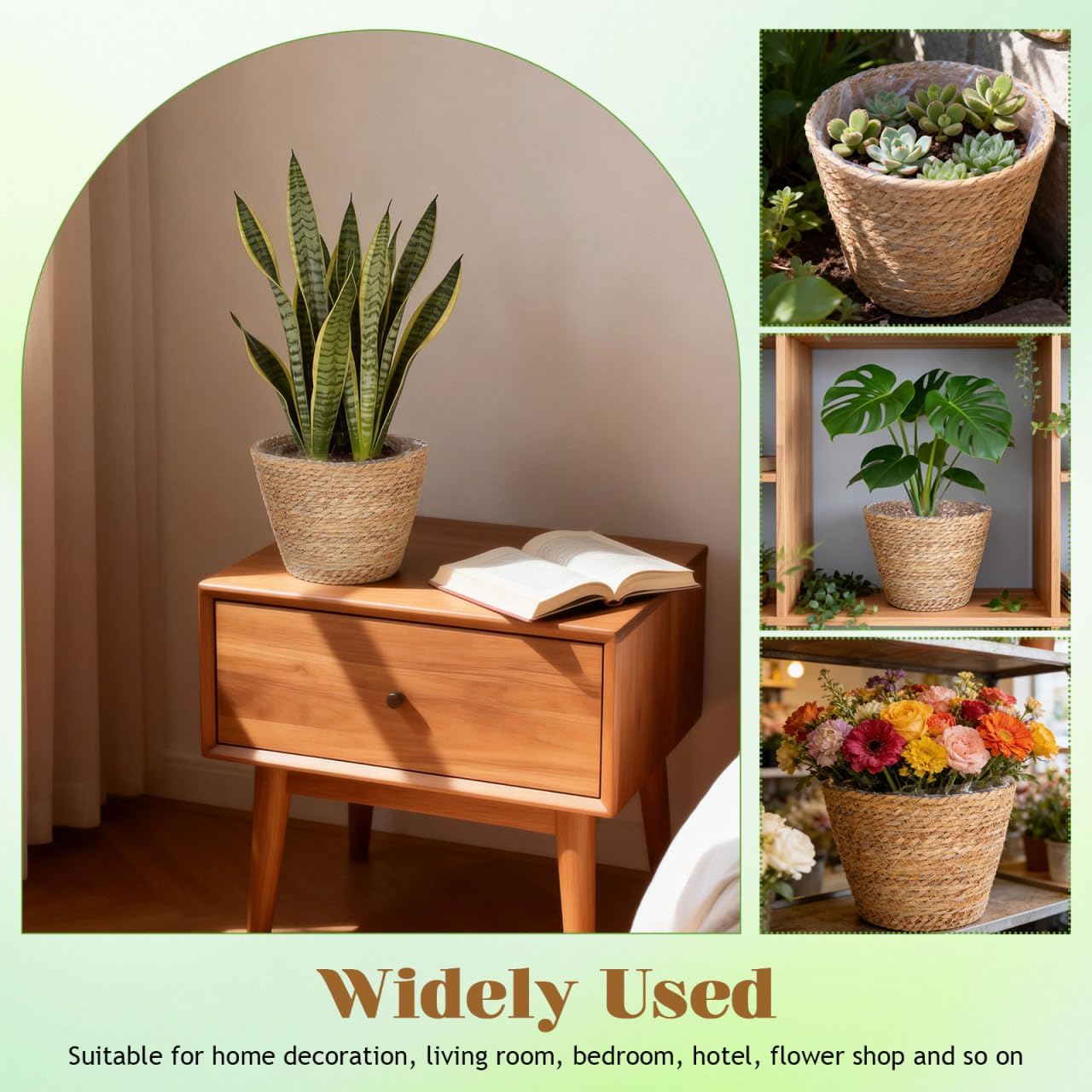Woven Plant Baskets / Set of 2