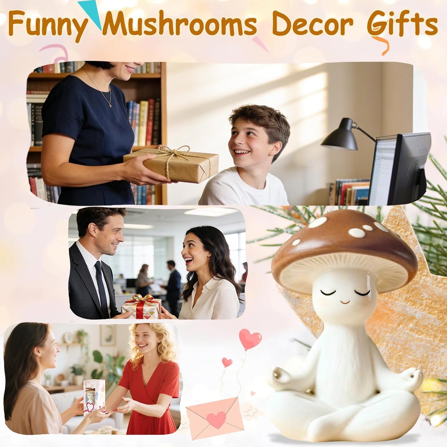 Mushroom Room Decor Home Decor Gifts for Men Women Her Him Office Farmhouse Garden Whimsical Decor
