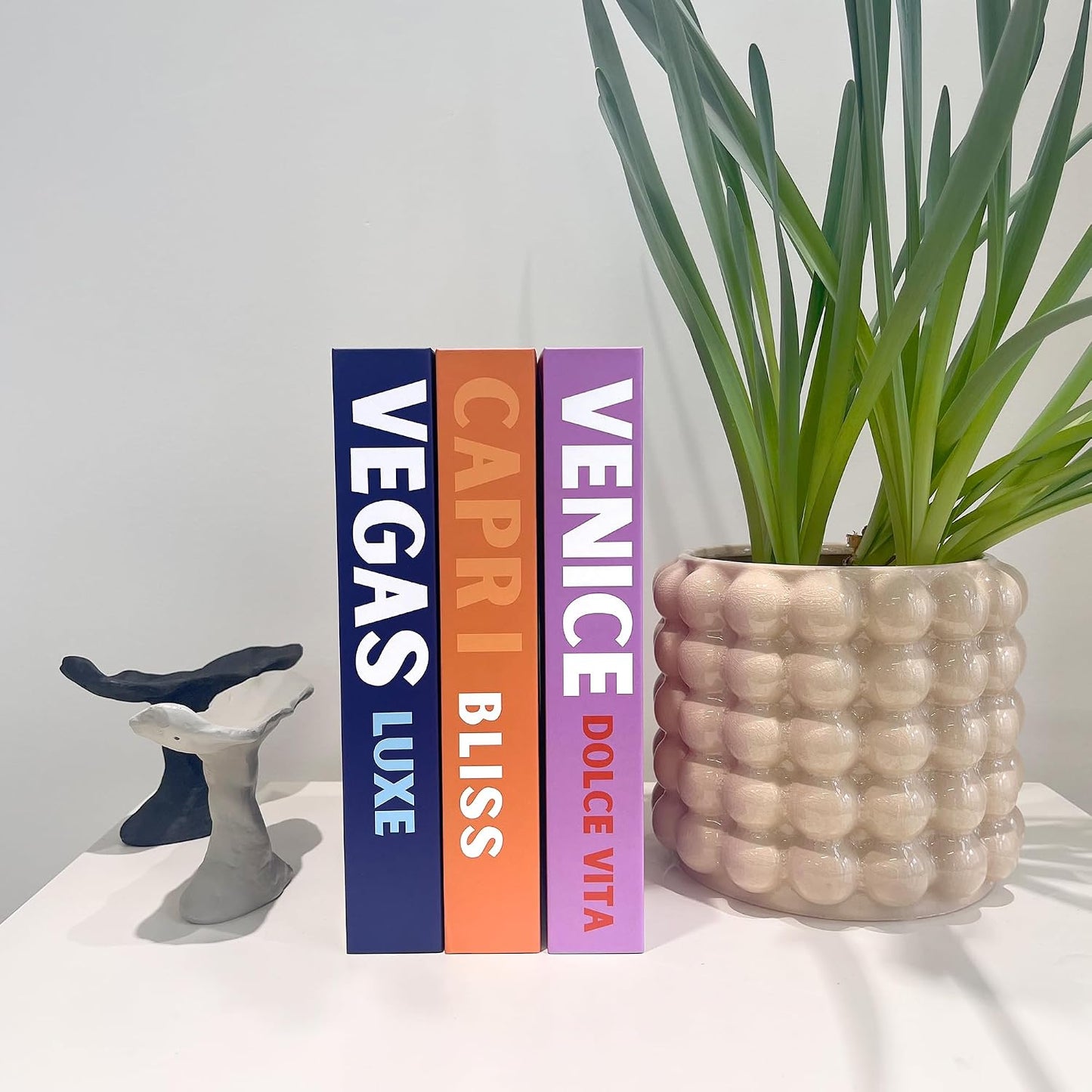 Faux Books Set Colorful Home Decor / K2 / Set of 3