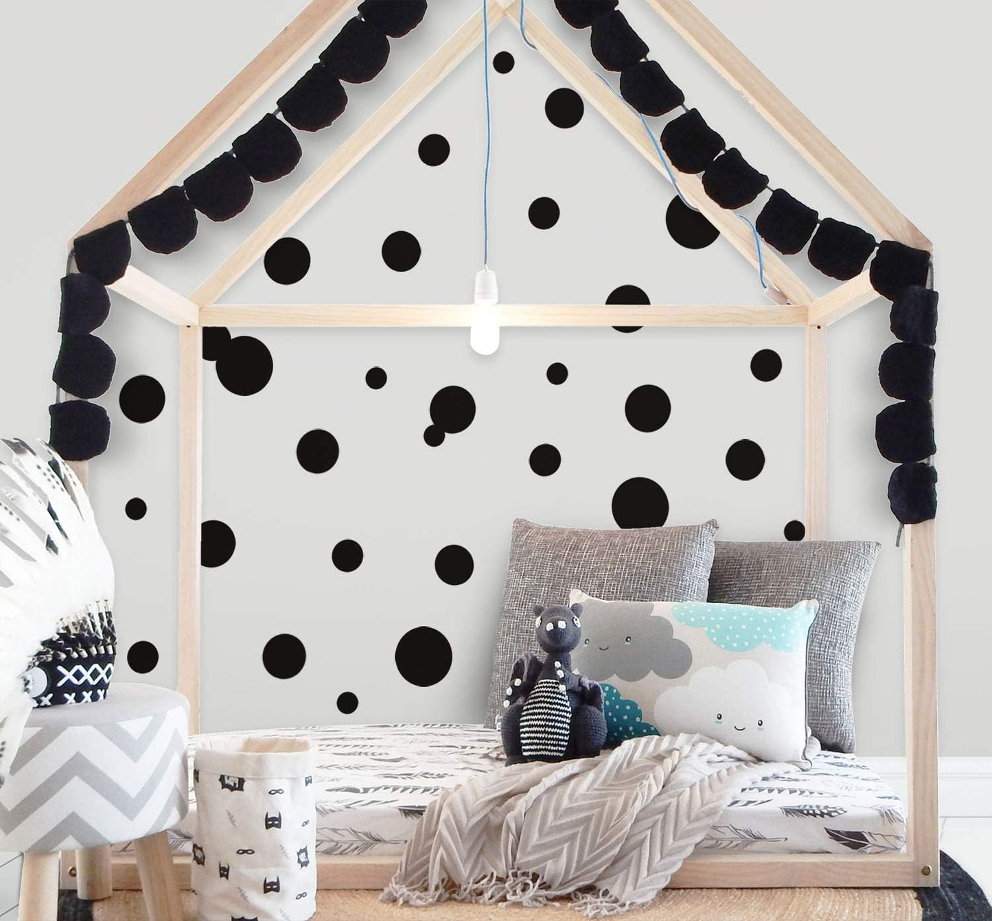 Polka Dot Wall Decals / Black