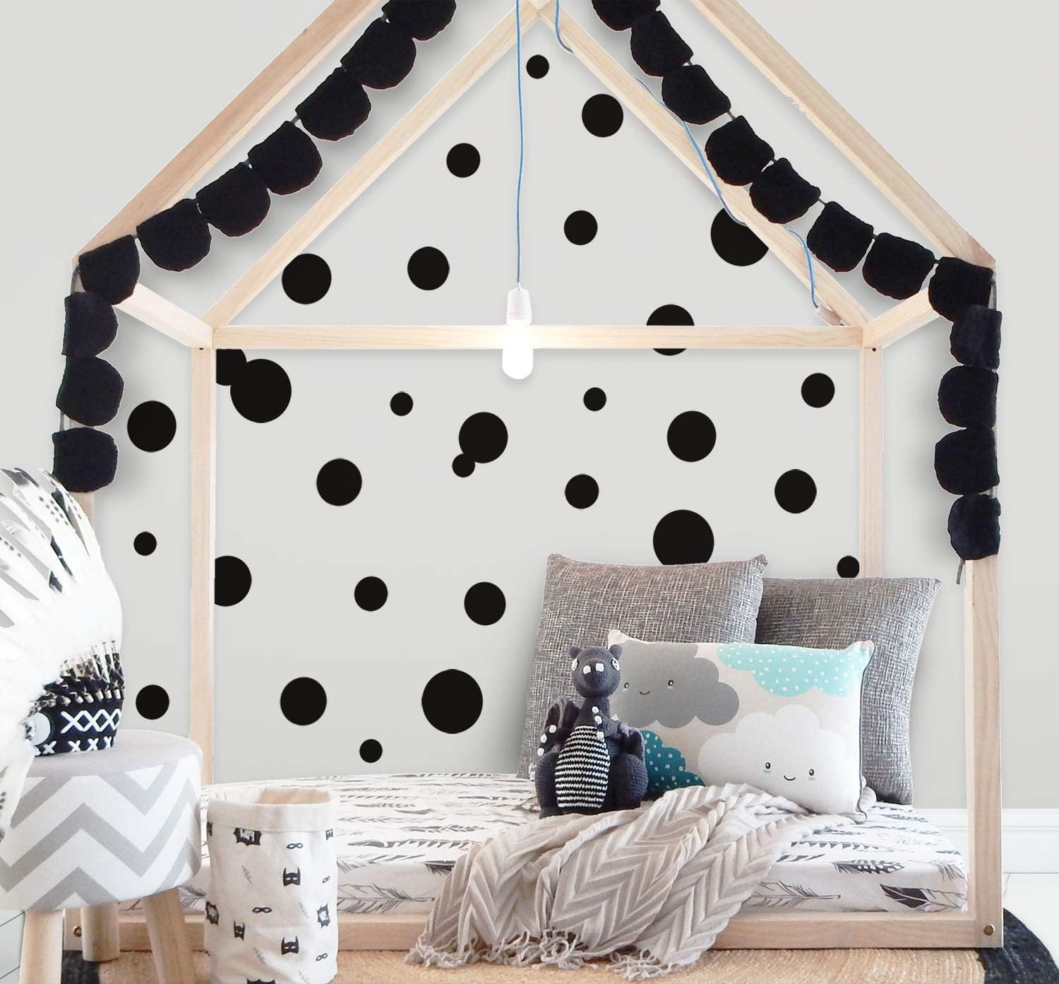 Polka Dot Wall Decals / Black