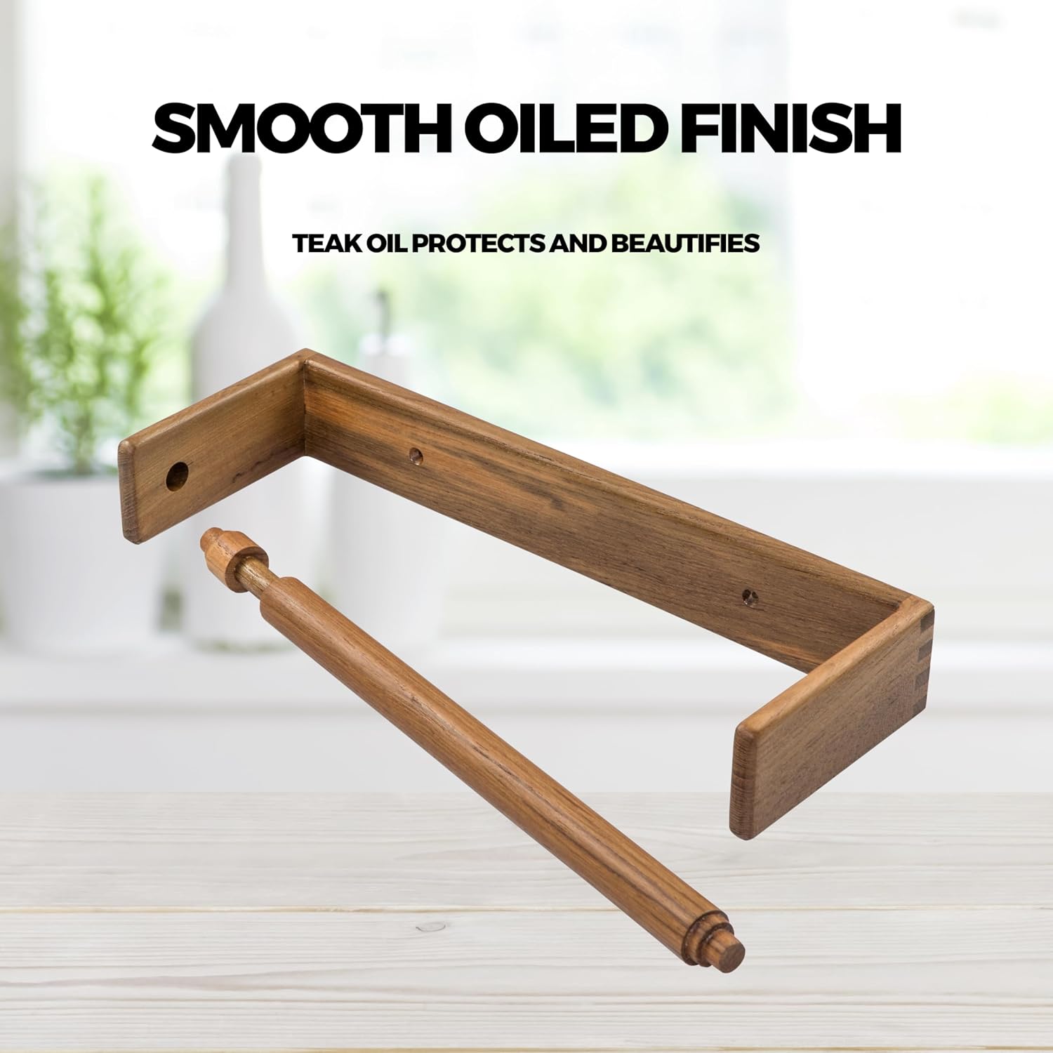 Whitecap Teak Wall-Mount Paper Towel Holder
