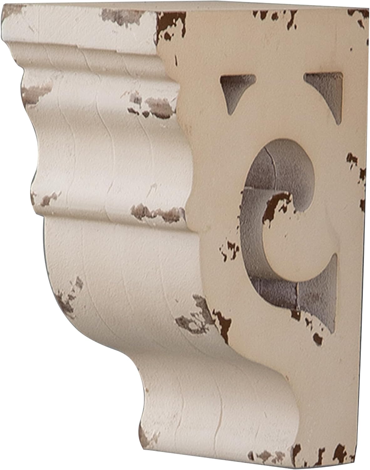 Decorative Shelf Brackets Rustic Shelf Farmhouse Decor / White