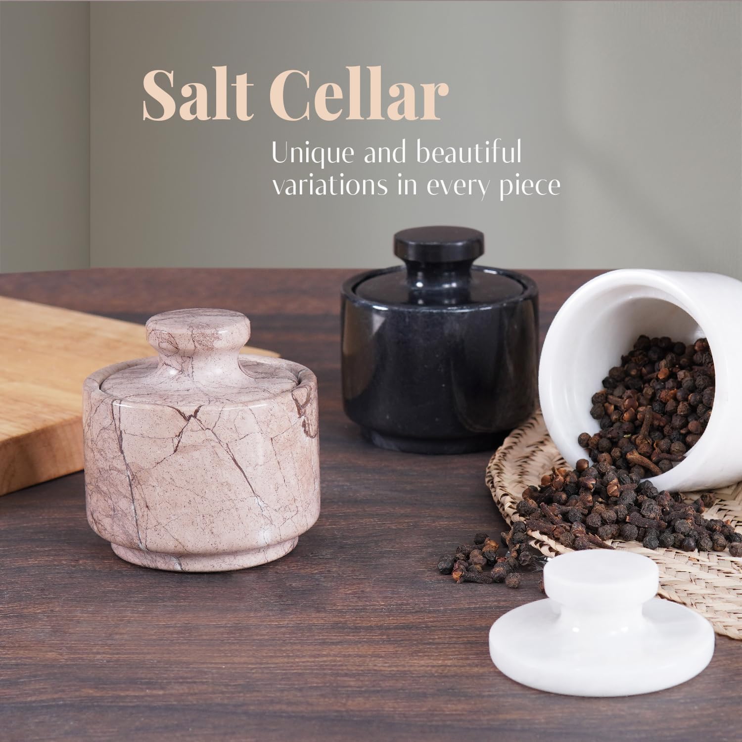 Lid 3" Salt Holder for Counter / Marinara