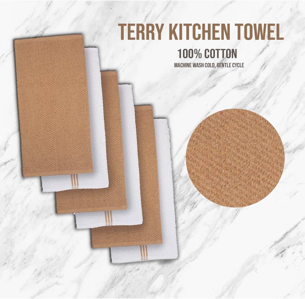 LANE LINEN 16 Piece Kitchen Dish Cloths Set - 100% Cotton Dish Towels, Heat Resistant Kitchen Mittens and Pot Holder