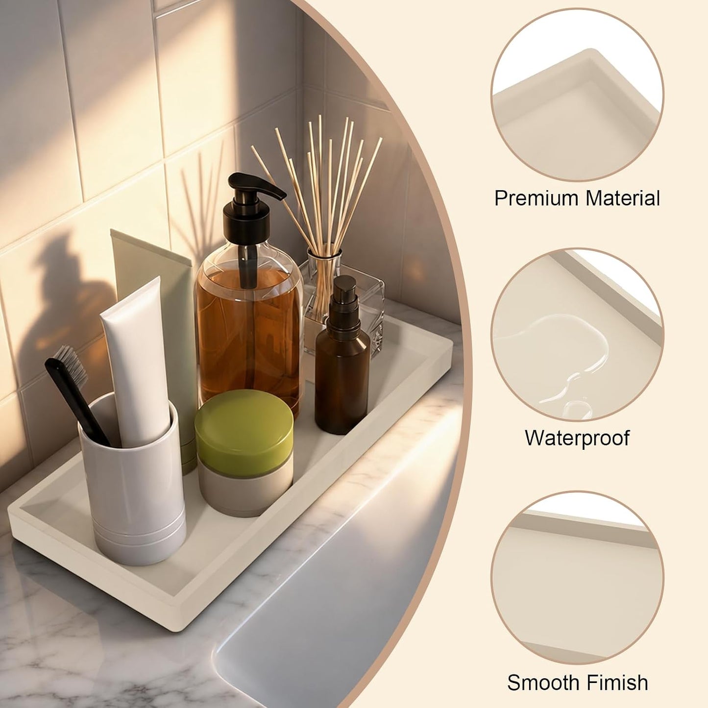 Decorative Holder for Candle / 2beige / 8 x 5 / 2PCS11. / Set of 2