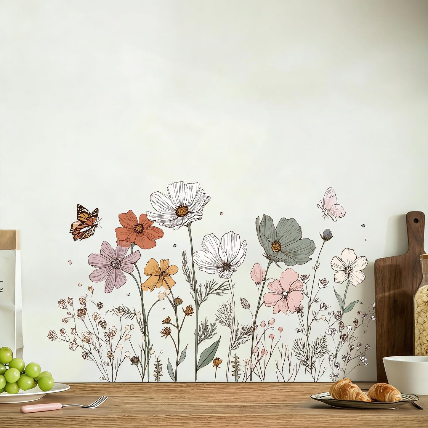 Minimalist Wildflower Wall Stickers / #27