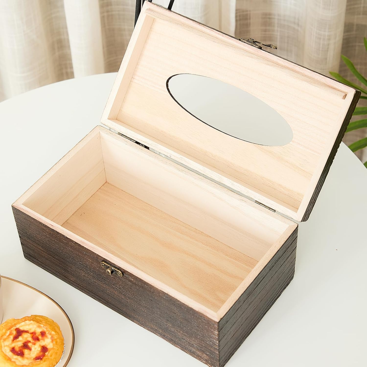 Decorative Wooden Tissue Box Cover / Rectangular