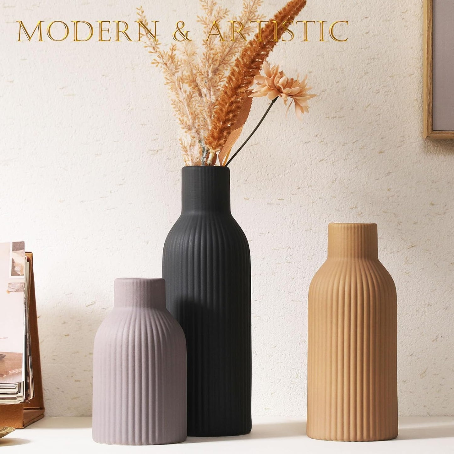 Ceramic Vase / Handcrafted Ceramic Vases / Set B / Set of 3