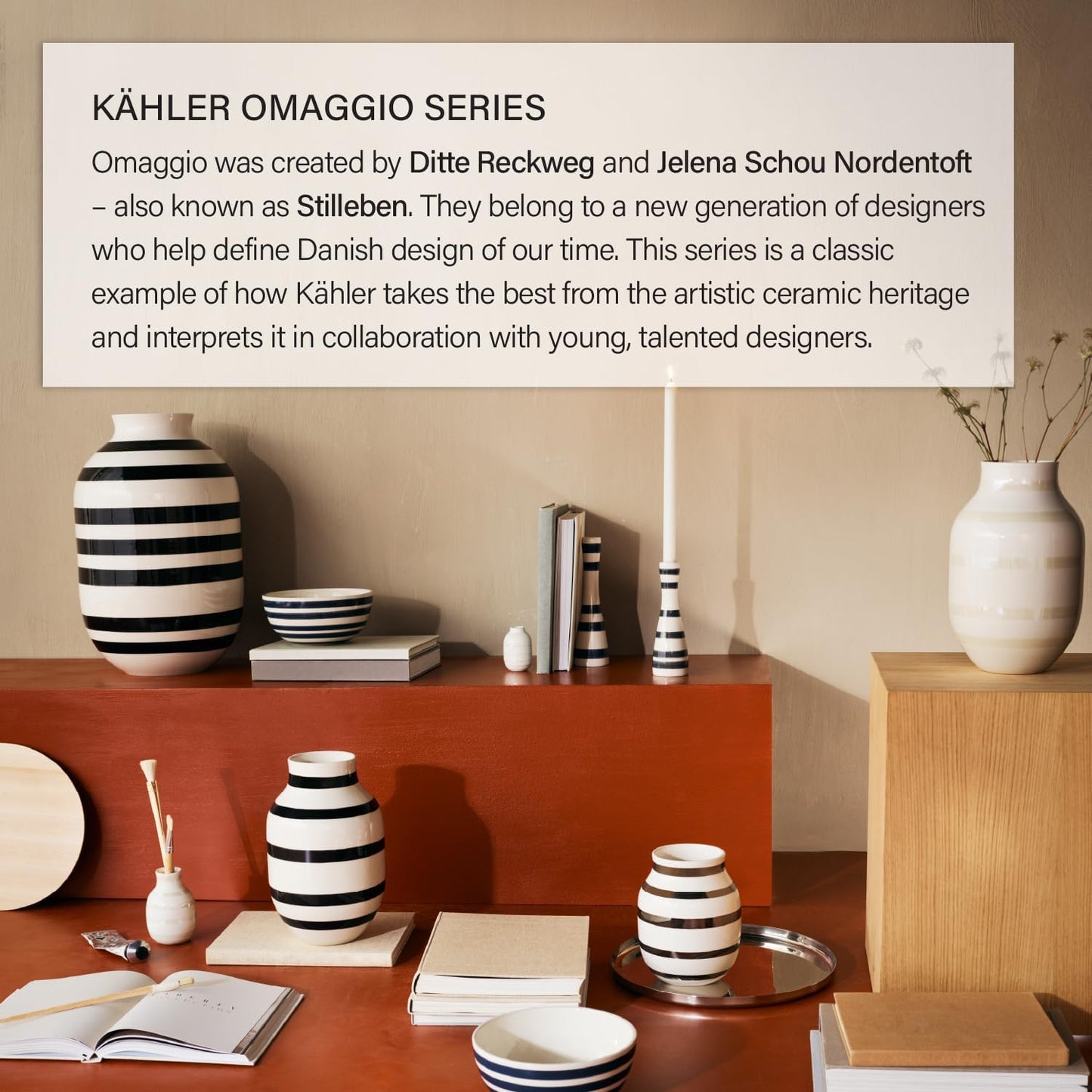 Kahler Omaggio Vase / 12.5 Cm / Silver / 4.9 Inch