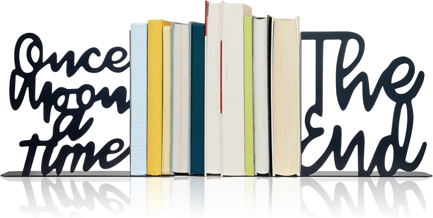 Metal Decorative Bookends / Black