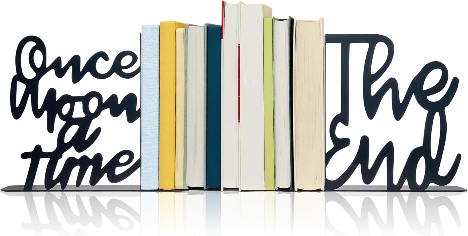Metal Decorative Bookends / Black