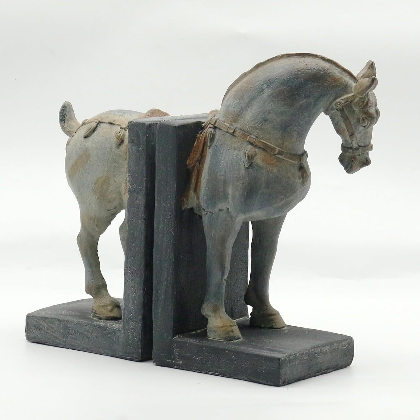 Decorative Bookends / Heavy Duty Non-Slip Book Holders / Tang Horse