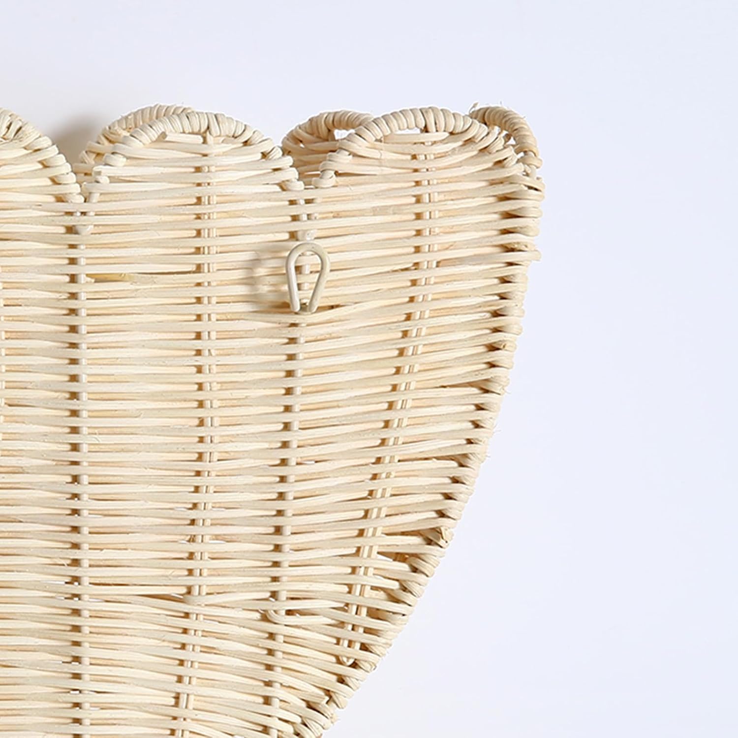 Woven Plant Wall Decor Art / Off White / Medium