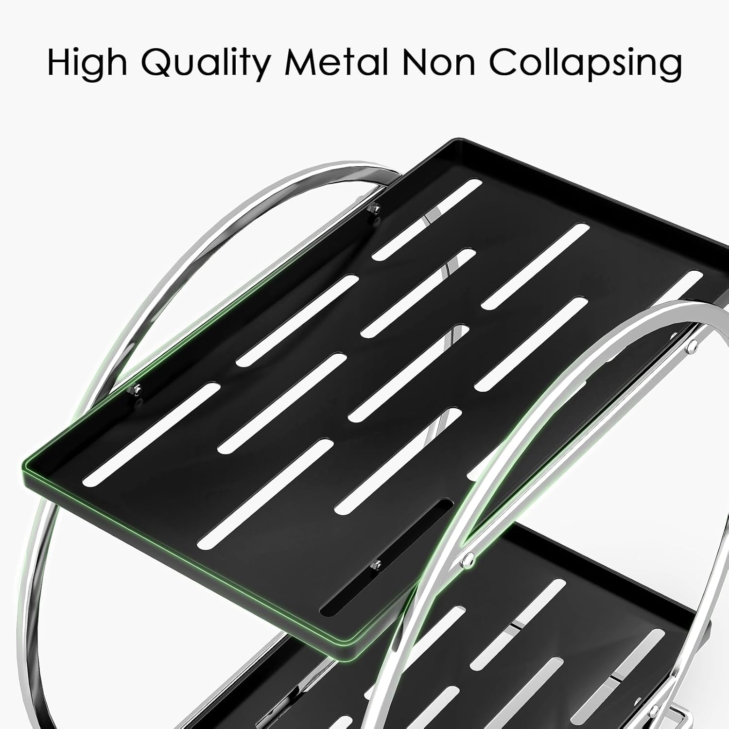 Bathroom Counter Organizer / Silver Black