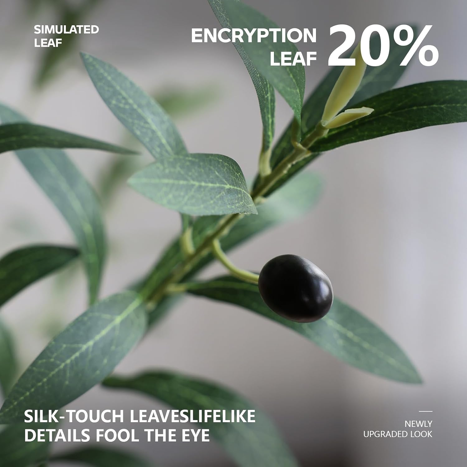Olive Tree Artificial Indoor Faux Plant / 6ft / Green / 6 Inch