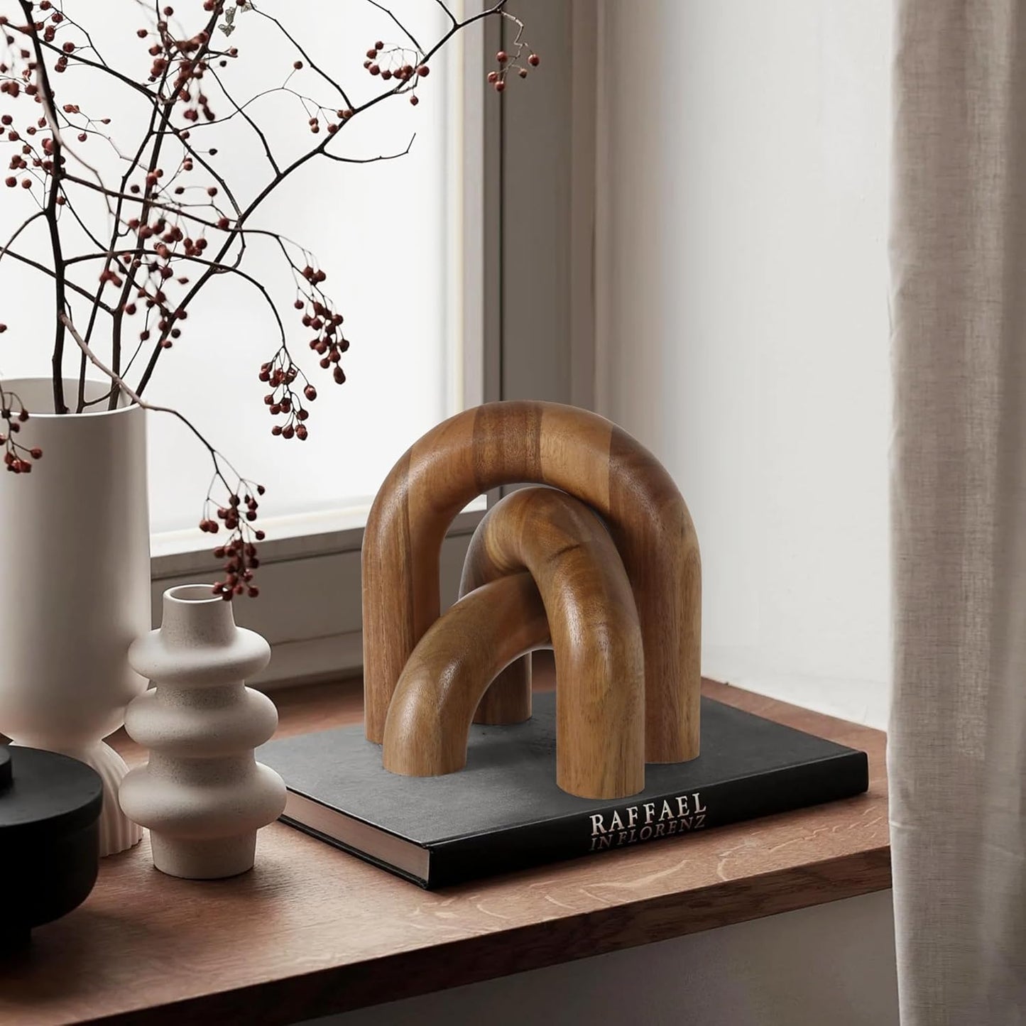 Book / Wood Shelf Decor Aesthetic / Brown / Set of 3
