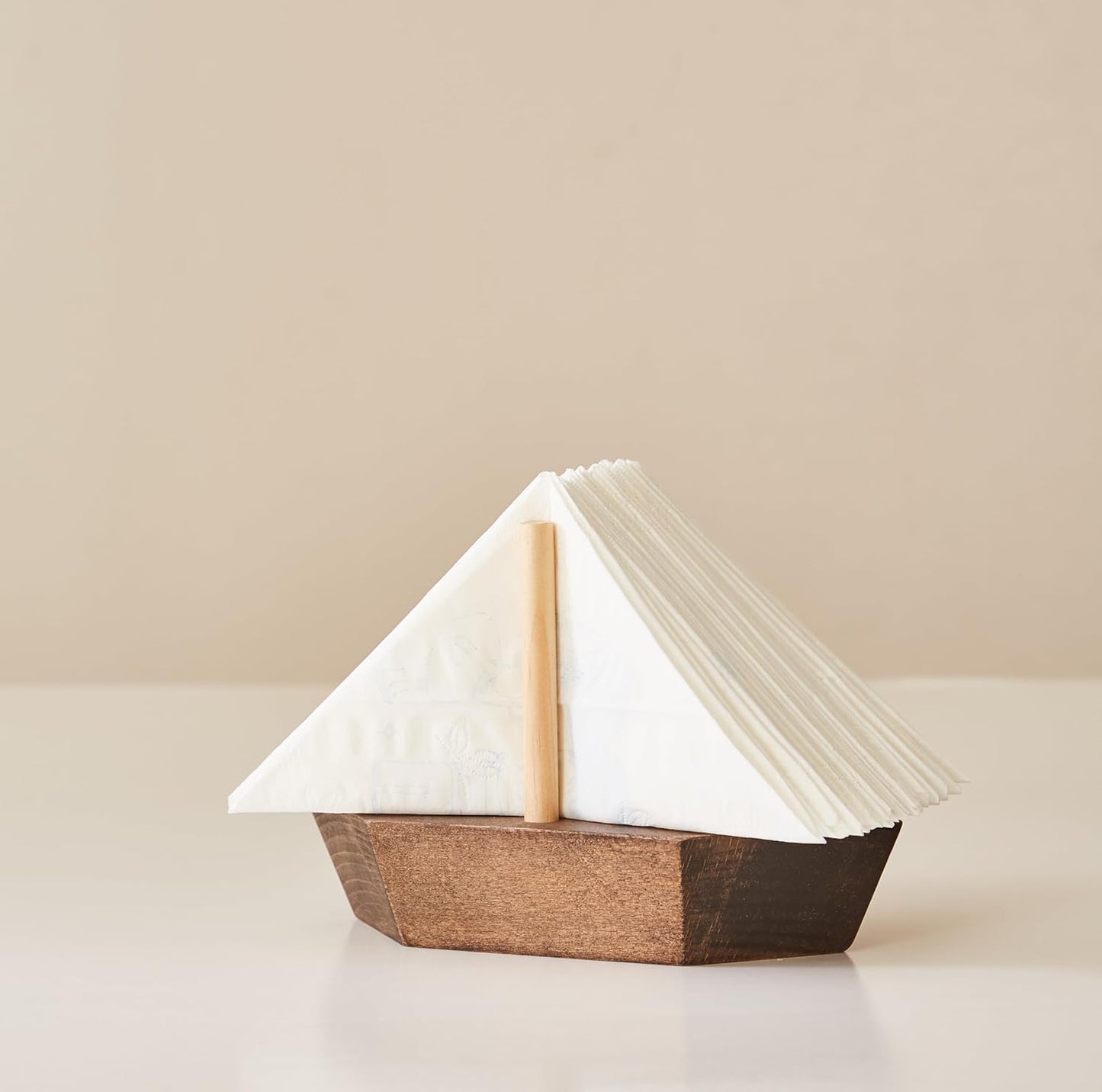 HMC Wooden Sailboat Napkin Holder