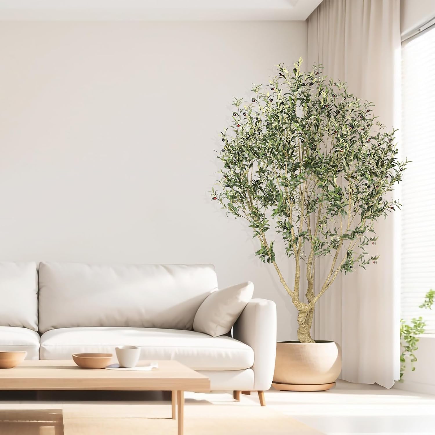 Faux Olive Tree / 7ft / 7 Inch
